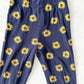 Vintage Spumoni Goose Sunflower Peplum Top + Leggings: 6y - Yellow Clover Vintage Kids Clothes