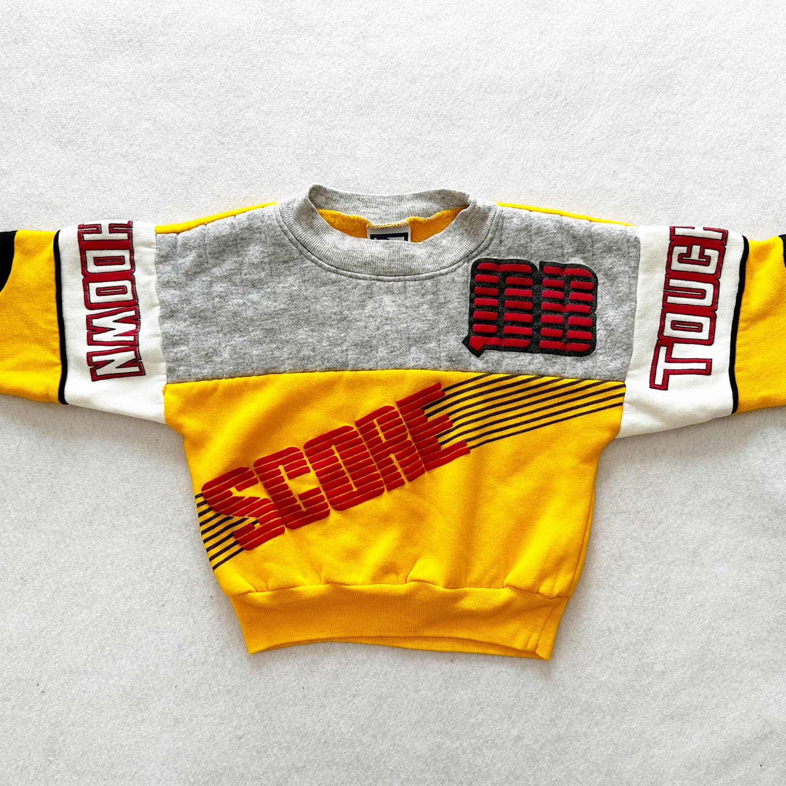 Vintage Bull Frog Touchdown Sweatshirt: 3T? - Yellow Clover Vintage Kids Clothes