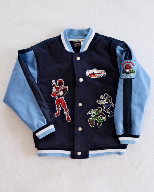 Vintage Power Rangers Blur Varsity Jacket: 5T
