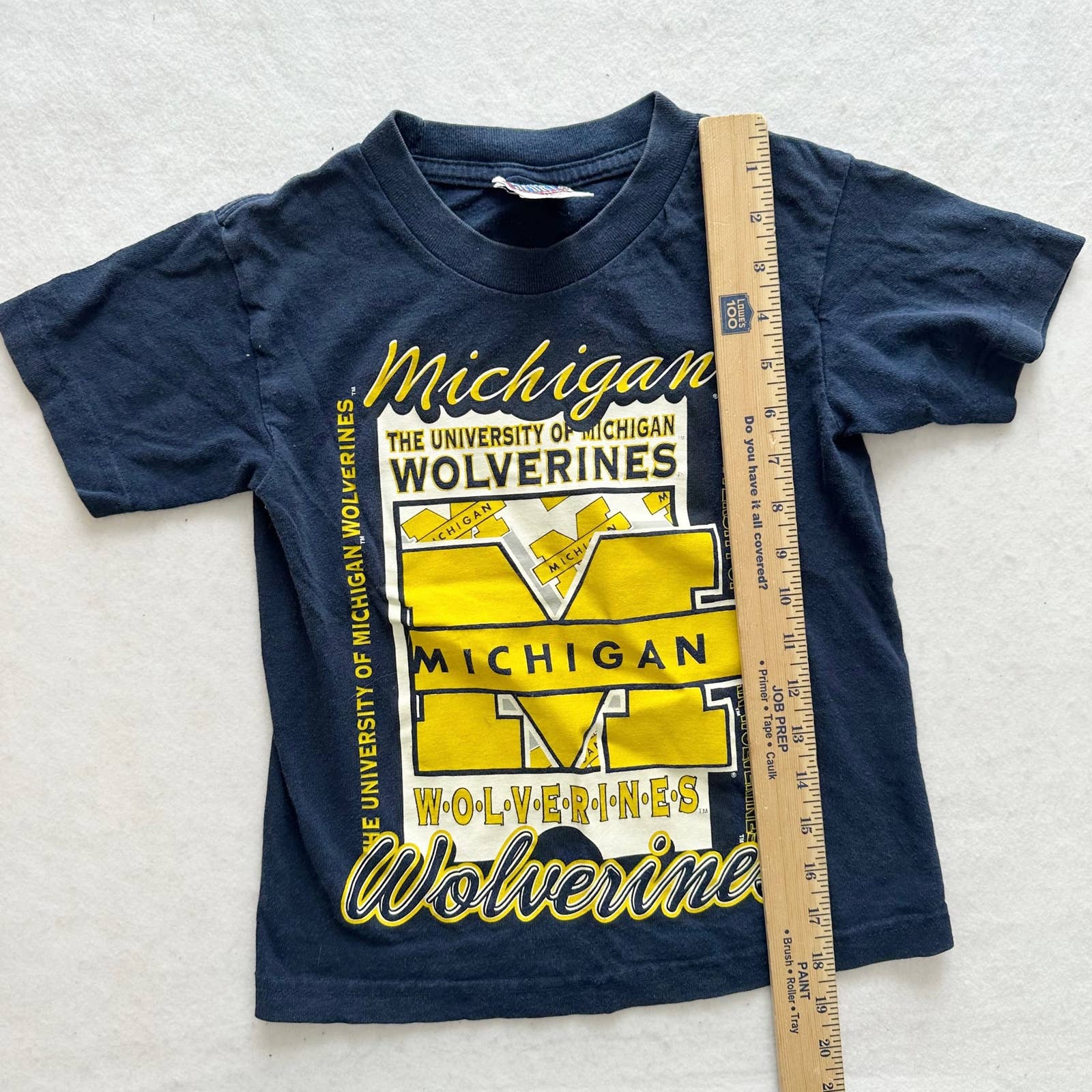 Vintage Michigan Wolverines Graphic Tee: 6/7y? - Yellow Clover Vintage Kids Clothes