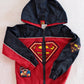 Y2K DC Comics Superman Hooded Jacket: 4T - Yellow Clover Vintage Kids Clothes