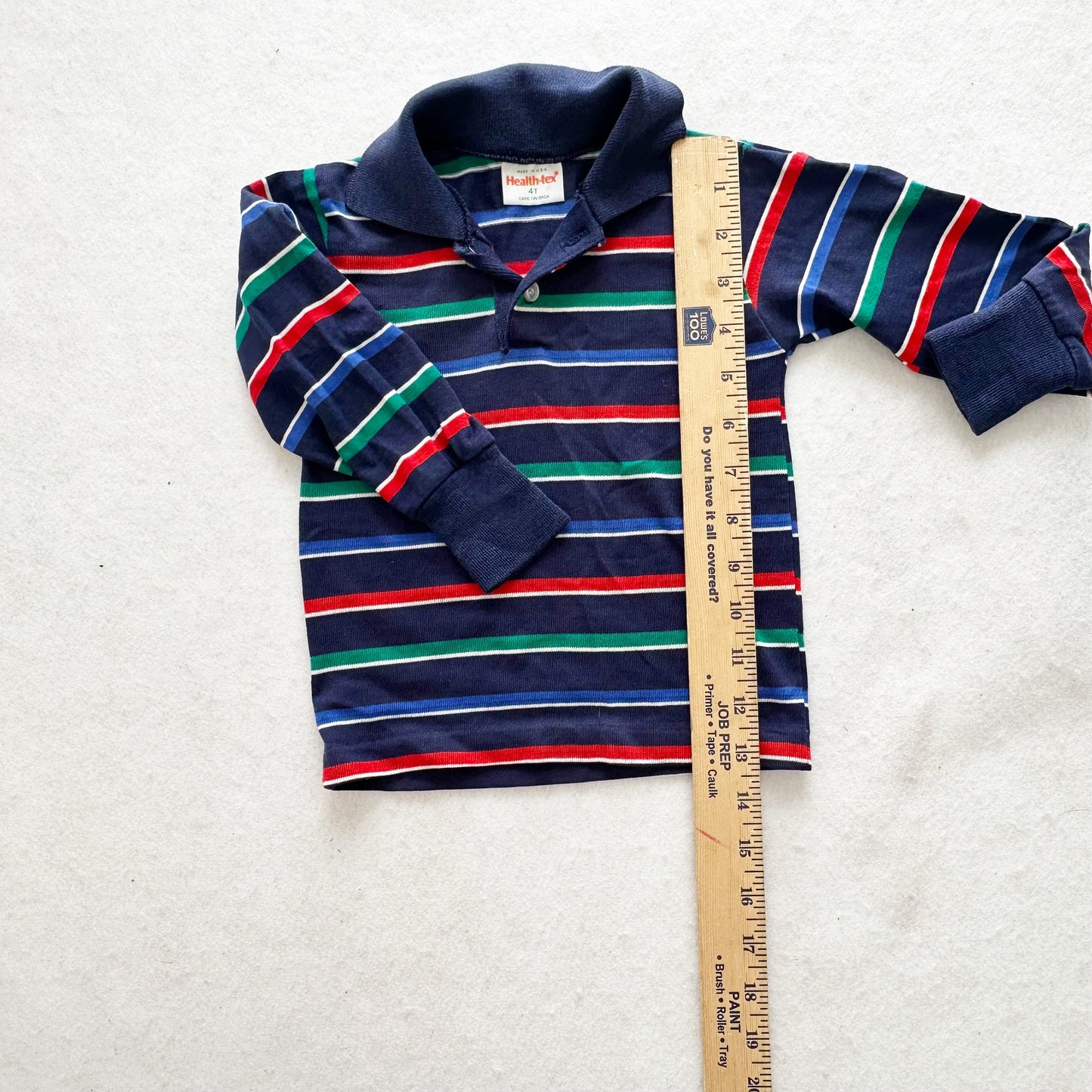 Vintage Healthtex + Wonderknit Striped Polo Bundles: 3T (?) - Yellow Clover Vintage Kids Clothes