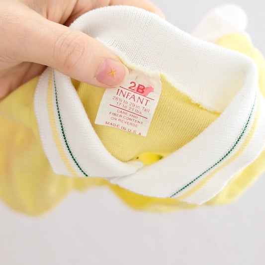 Vintage Sears Masters Golf Baby Sleeper Romper: 12m