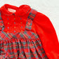 Vintage Polly Flinders Plaid Smocked Dress: 24m