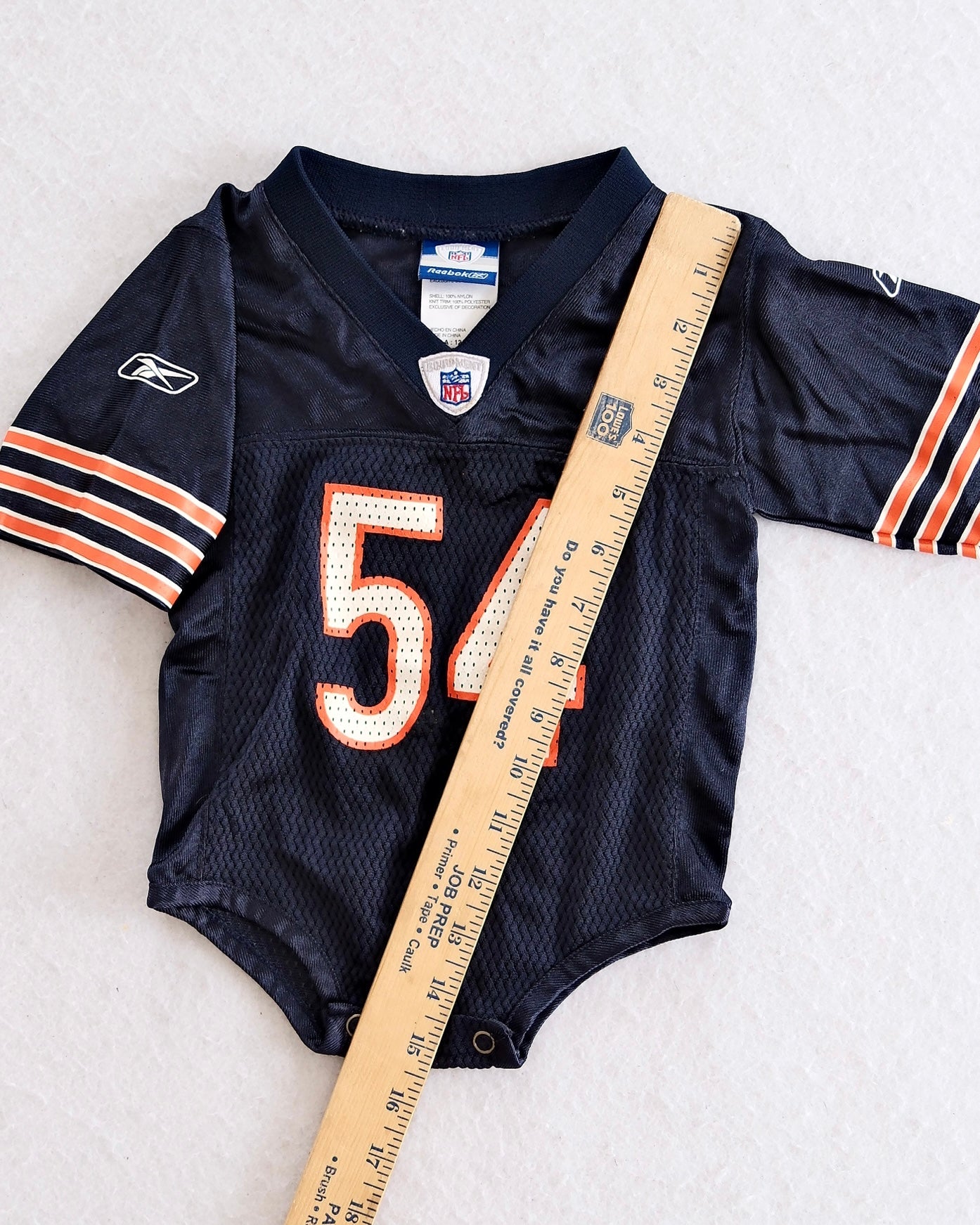 Y2K Reebok Chicago Bears Jersey Romper: 12m