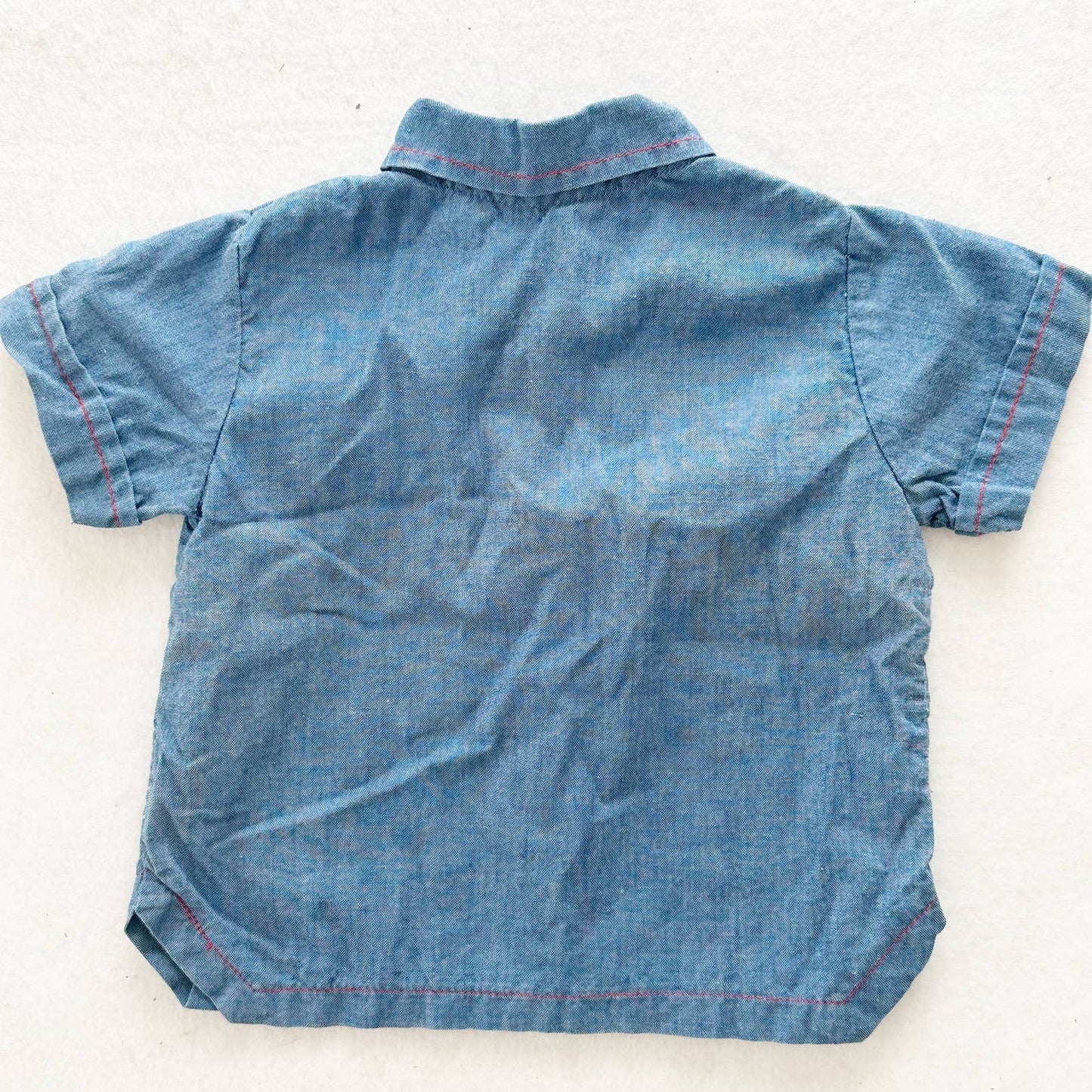 Vintage Wonderalls Deer Chambray Top: 18m? - Yellow Clover Vintage Kids Clothes