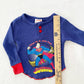 Vintage Superman Thermal Long Sleeve Tee: 2T - Yellow Clover Vintage Kids Clothes
