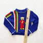 Vintage Sears Football Bear Appliqué Sweater: 18m? - Yellow Clover Vintage Kids Clothes