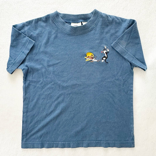 Vintage Looney Tunes Sylvester and Speedy Embroidered Tee: 8y