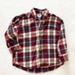 Vintage OshKosh Plaid Flannel Button Down Shirt: 4T - Yellow Clover Vintage Kids Clothes