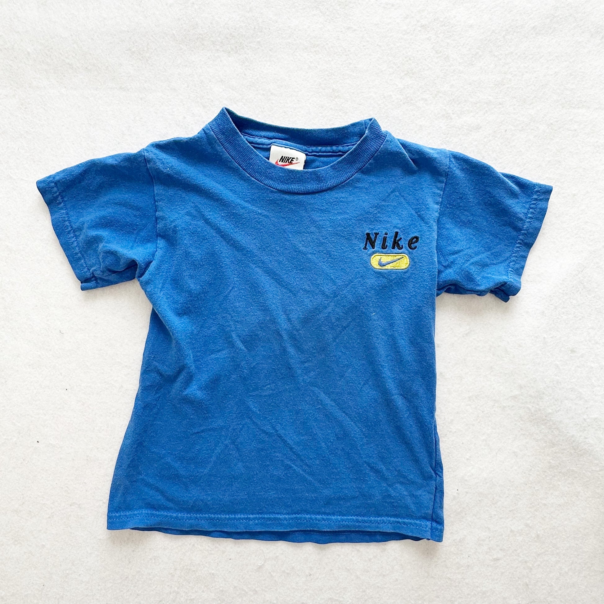 Vintage 90s Nike Embroidered Shirt: 4T - Yellow Clover Vintage Kids Clothes