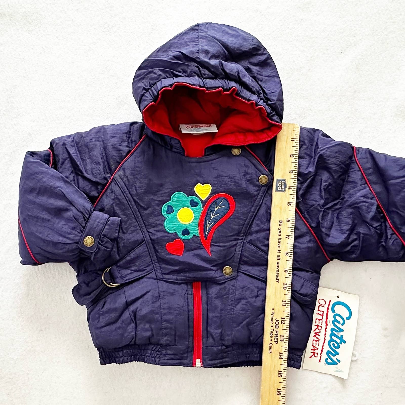 Vintage Carter’s Girls Puffy Coat With Tags: 3T - Yellow Clover Vintage Kids Clothes