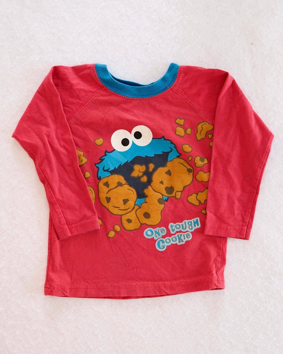 Y2K Sesame Street Cookie Monster Graphic Tee: 4T?