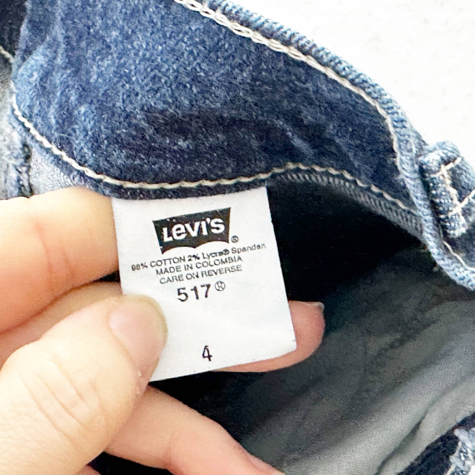 Vintage Levi’s 517 Dark Wash Stretch Kids Jeans: 3T? - Yellow Clover Vintage Kids Clothes