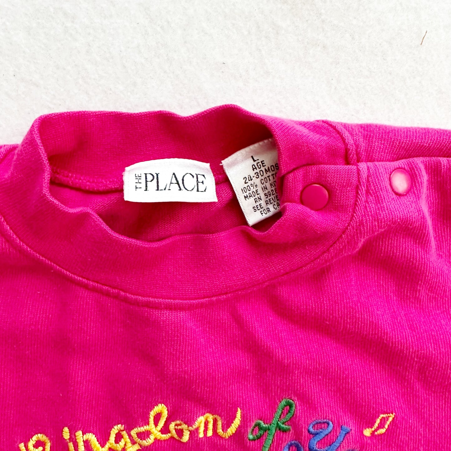 Vintage Children’s Place Kingdom of Yazz Romper: 24m? - Yellow Clover Vintage Kids Clothes