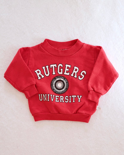 Vintage Third Street Rutgers Baby Sweatshirt: 6m - Yellow Clover Vintage Kids Clothes