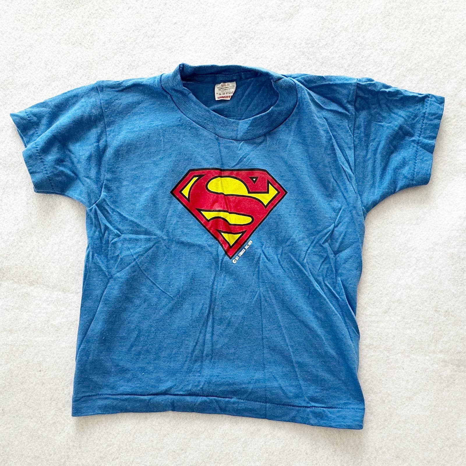 Vintage Underoos Superman Crest Tee: 4T? - Yellow Clover Vintage Kids Clothes