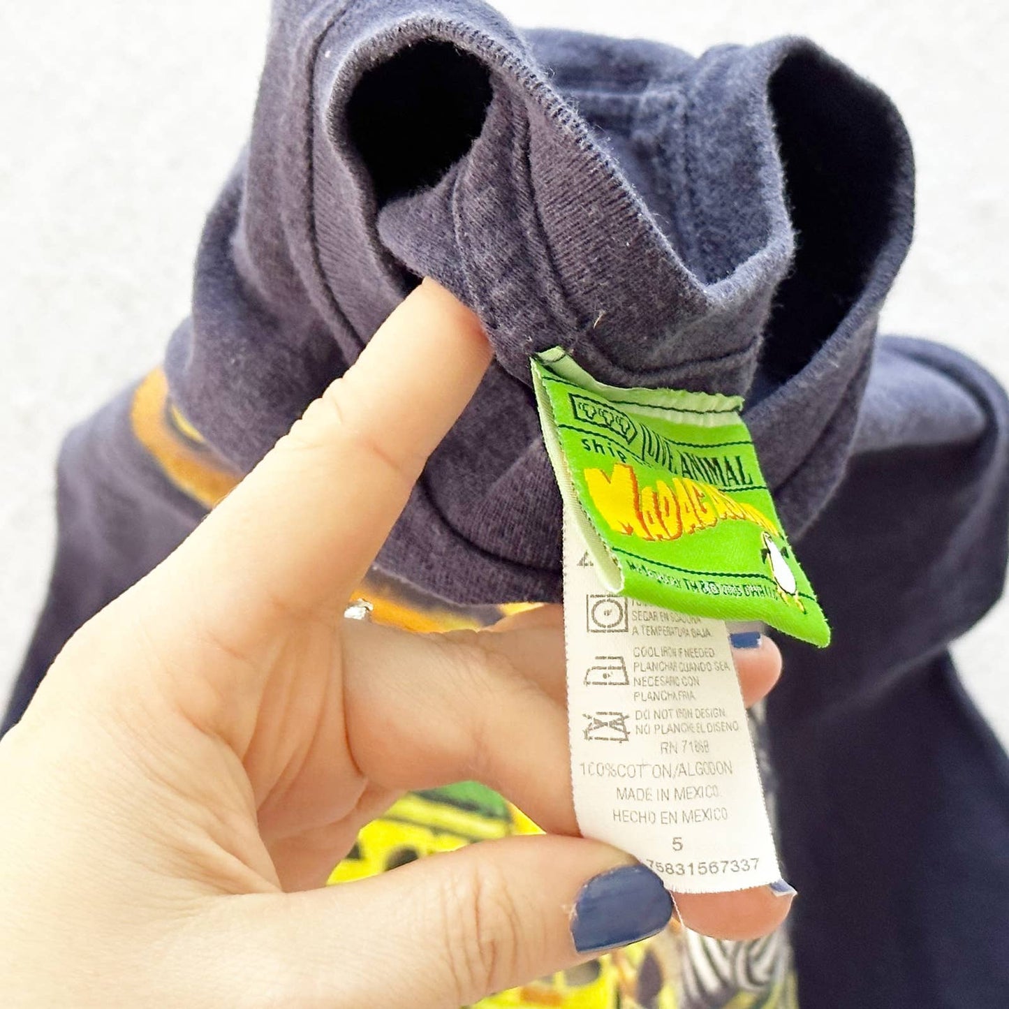 Y2K Madagascar Movie Graphic Tee: 5y - Yellow Clover Vintage Kids Clothes