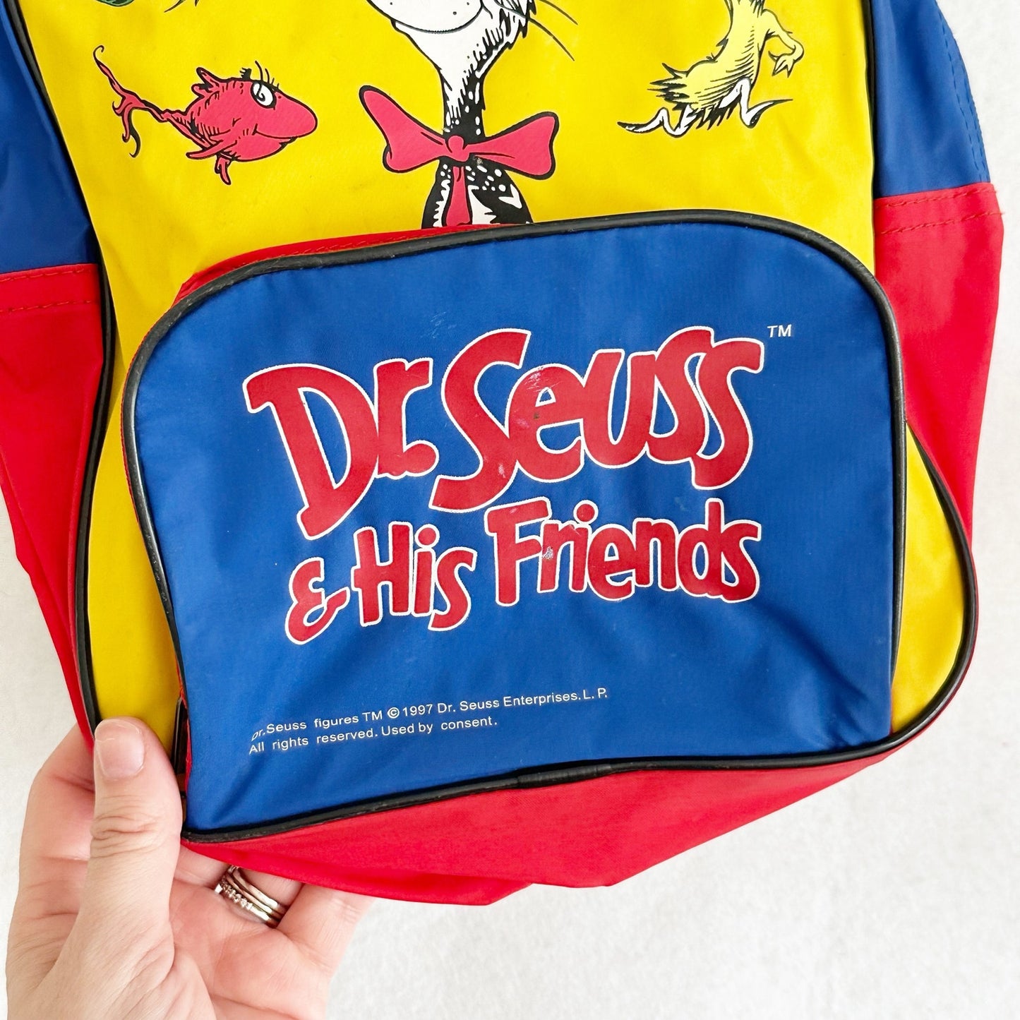 Vintage Dr. Seuss Toddler Size Backpack - Yellow Clover Vintage Kids Clothes