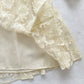 Vintage L’Enfant Cream Lace High Neck Dress: 6y - Yellow Clover Vintage Kids Clothes