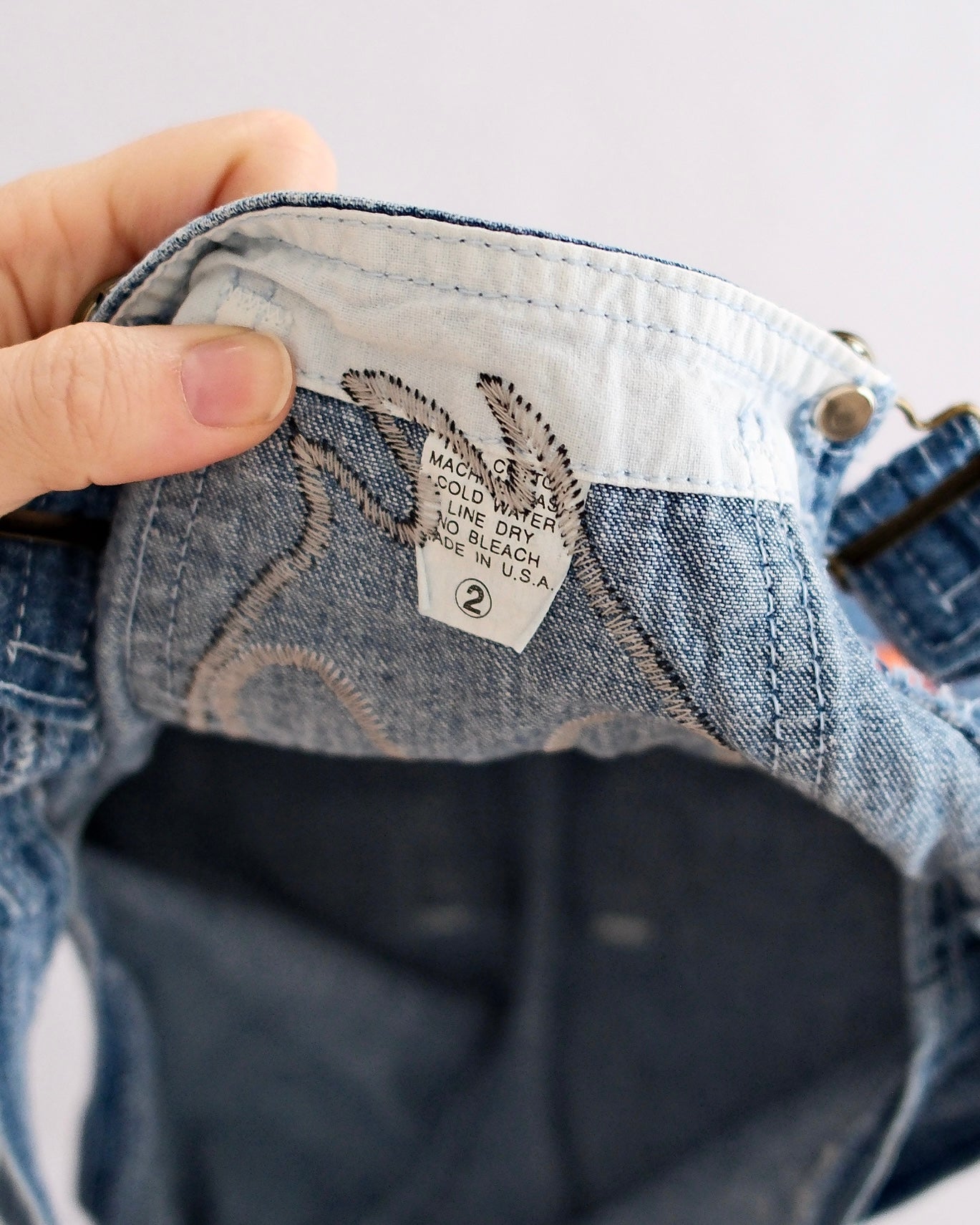 Vintage Daffy Duck Toddler Upcycled Overalls: 2T