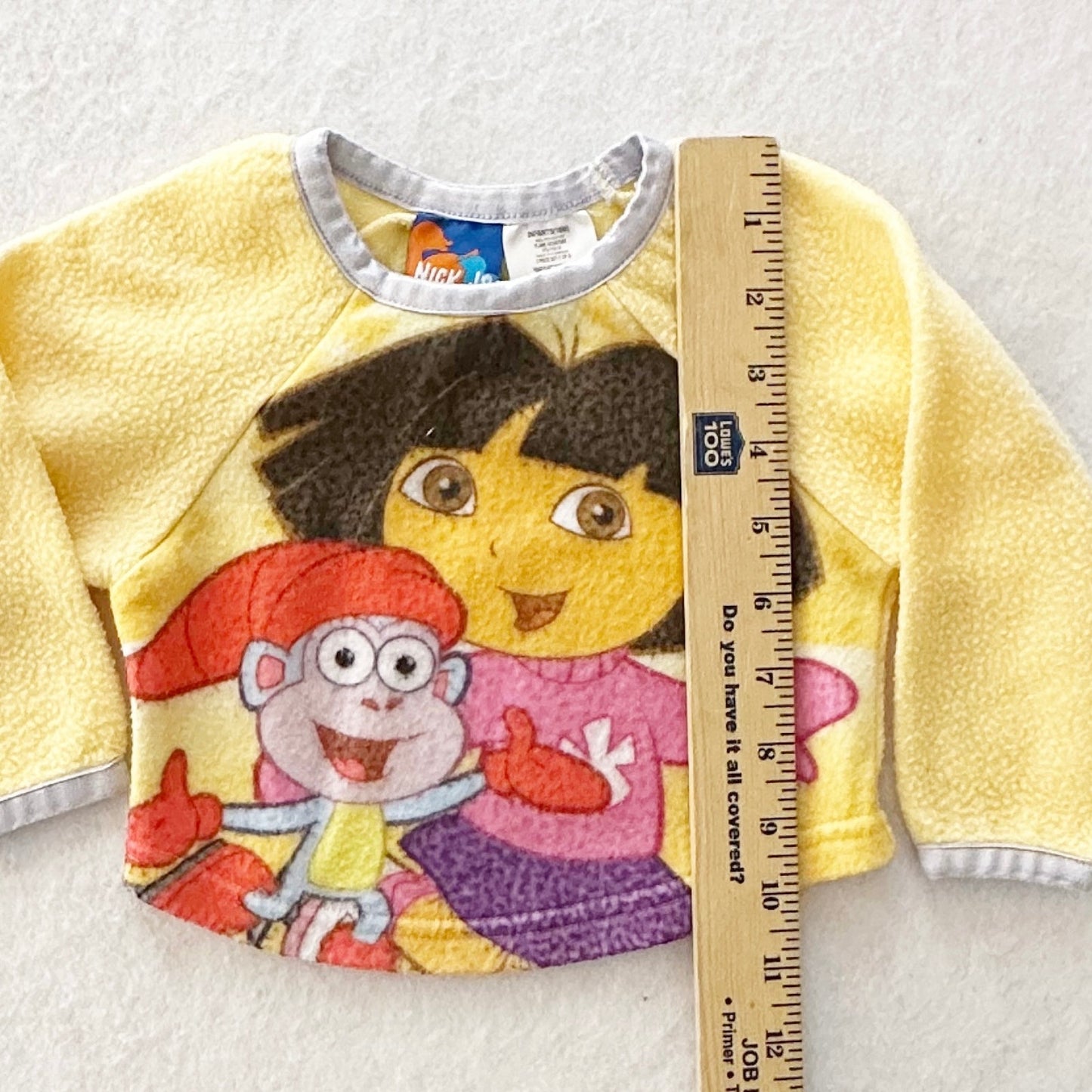 Y2K Nick Jr. Dora Winter Fleece Top: 18m