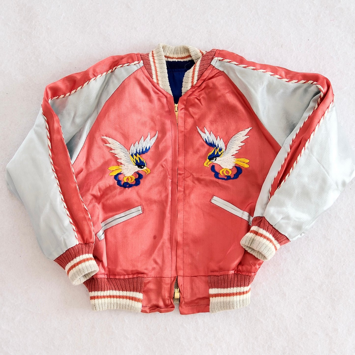 Vintage 1950s Sukajan Style Panama Bomber Jacket: 3T