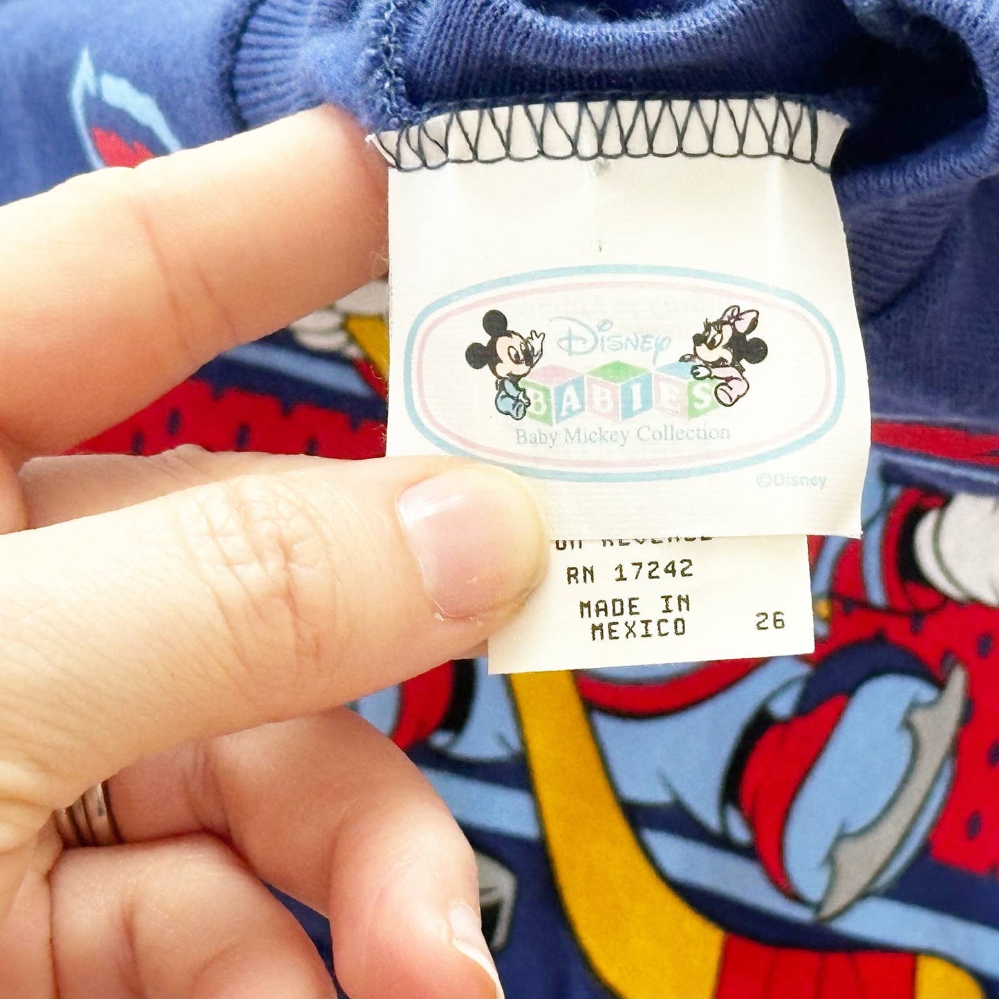 Vintage Disney Babies Baby Mickey Hockey Sweatshirt Outfit Set: 9m