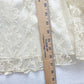 Vintage L’Enfant Cream Lace High Neck Dress: 6y - Yellow Clover Vintage Kids Clothes