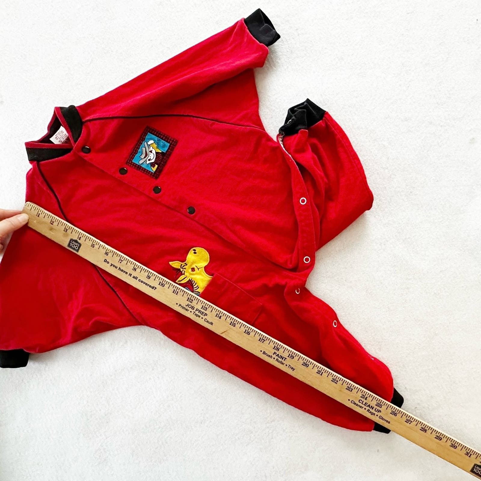 Vintage Buster Brown Cowboy and Horse Baggy Cut Jumpsuit Romper: 18/24m? - Yellow Clover Vintage Kids Clothes