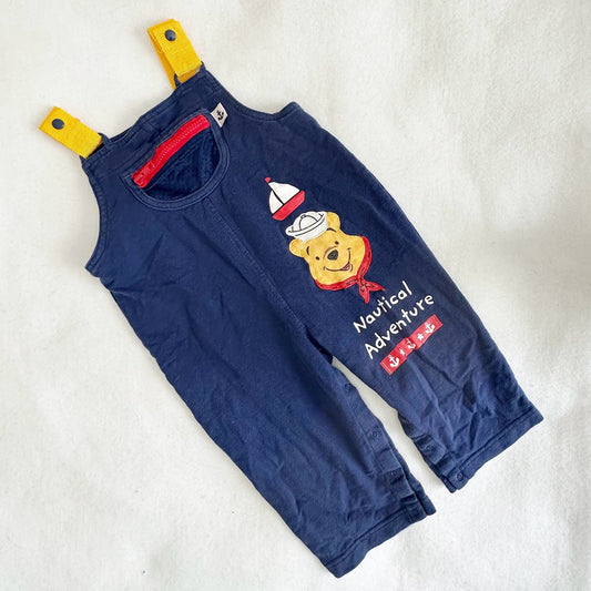 Vintage Nautical Pooh Sweatshirt Romper: 24m