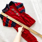 Vintage OshKosh Baby B’gosh Rugby Stripe Varsity Romper: 24m