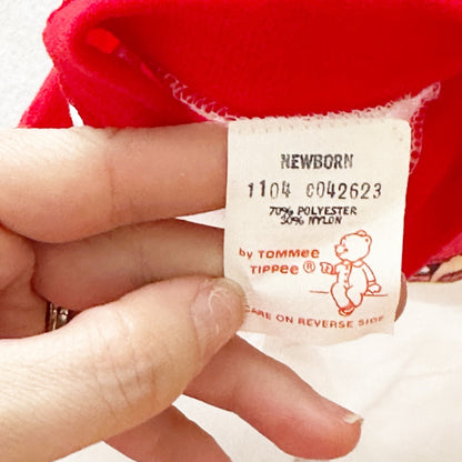 Vintage 1981 Smurfs Baby Sleeper: NB - Yellow Clover Vintage Kids Clothes