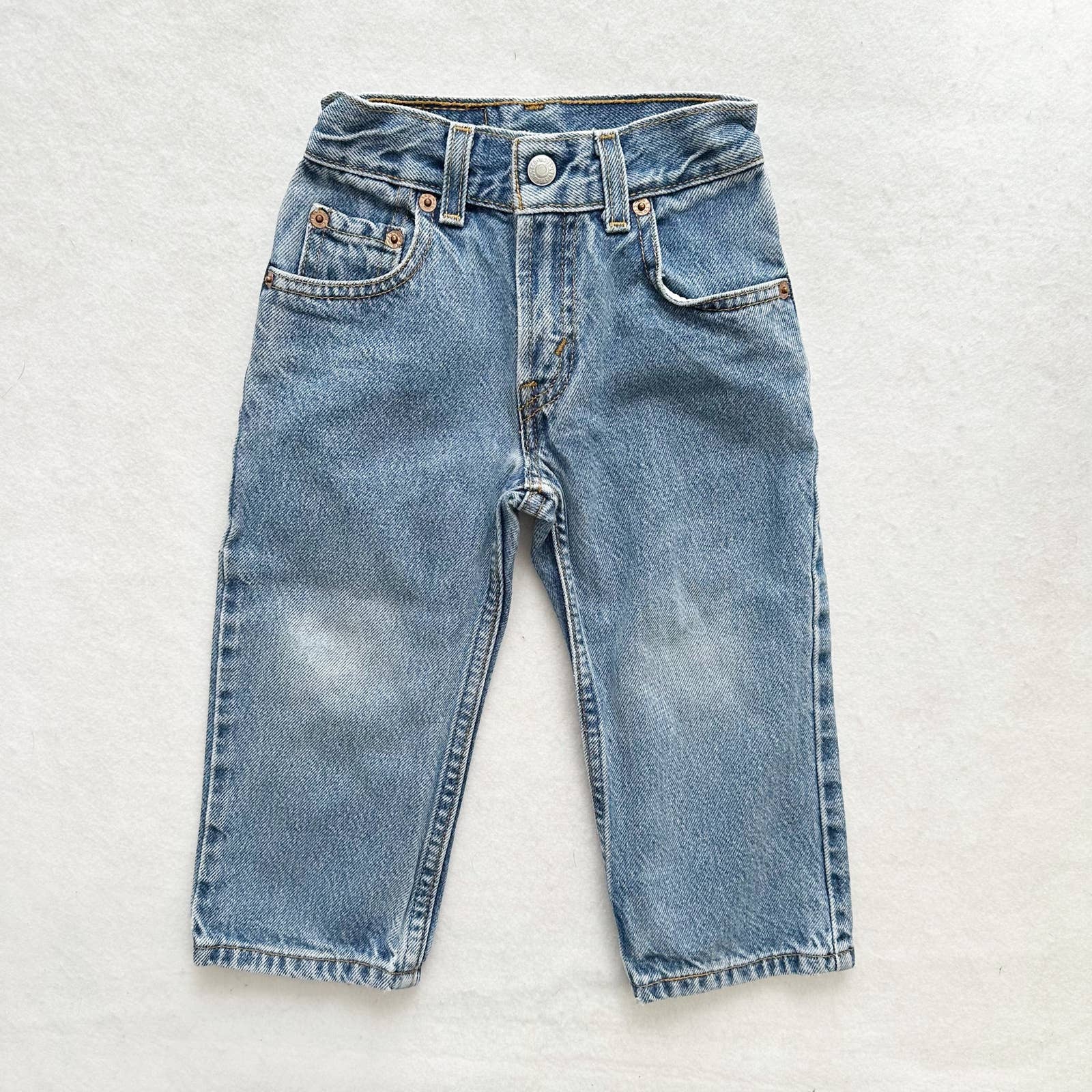 Y2K Levi’s 550 Medium Wash Jeans: 3T - Yellow Clover Vintage Kids Clothes