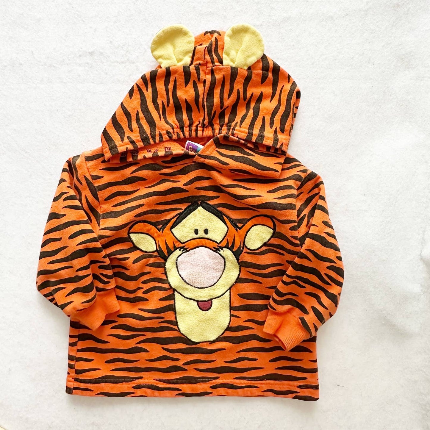 Vintage Winnie the Pooh Tigger Ears Hooded Sweatshirt: 2T - Yellow Clover Vintage Kids Clothes