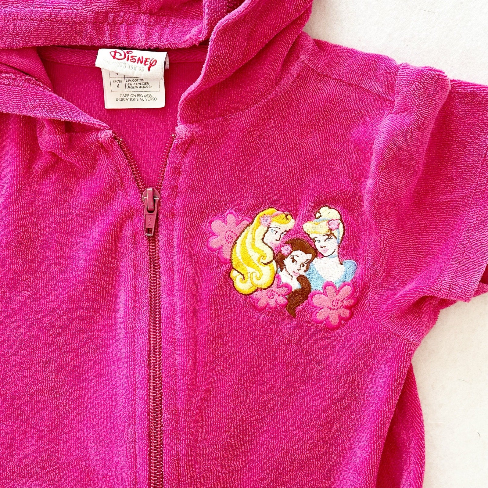 Vintage Disney Store Princess Terry Cover Up: 4T - Yellow Clover Vintage Kids Clothes