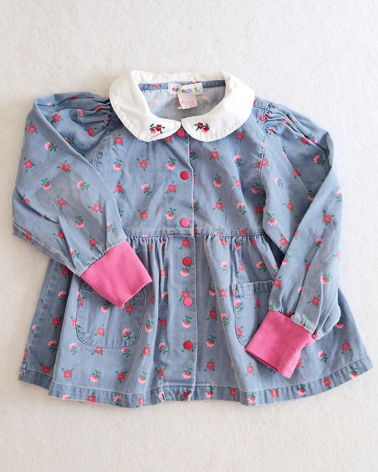 Vintage Gymboree School Yard 1996 Floral Top