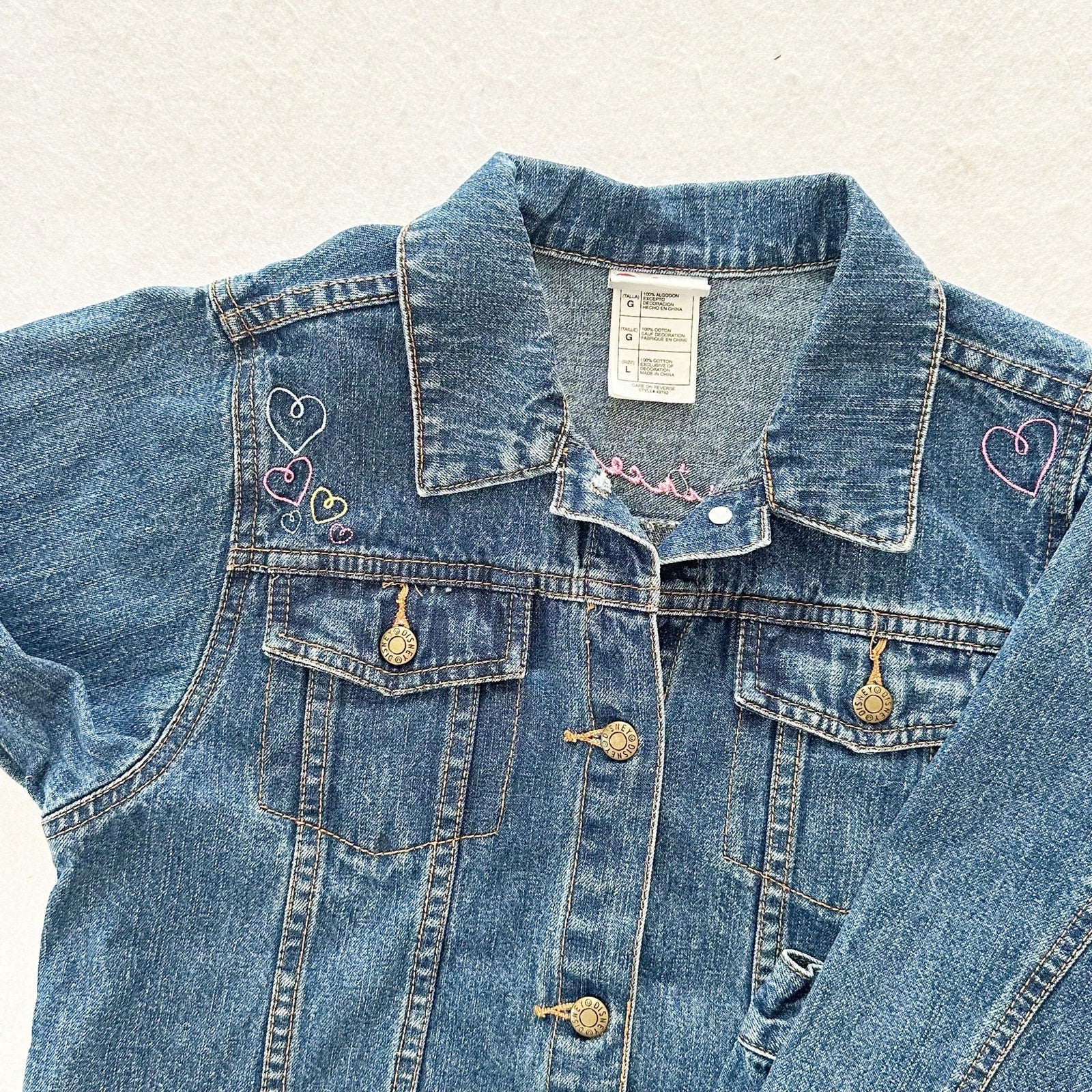 Vintage online Disney embroidered denim jacket