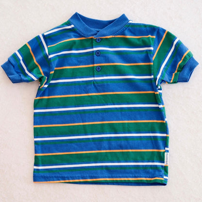 Vintage Healthtex Striped Henley Kids Tee, 6y?