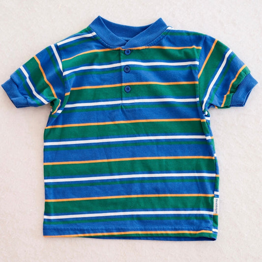 Vintage Healthtex Striped Henley Kids Tee, 6y?