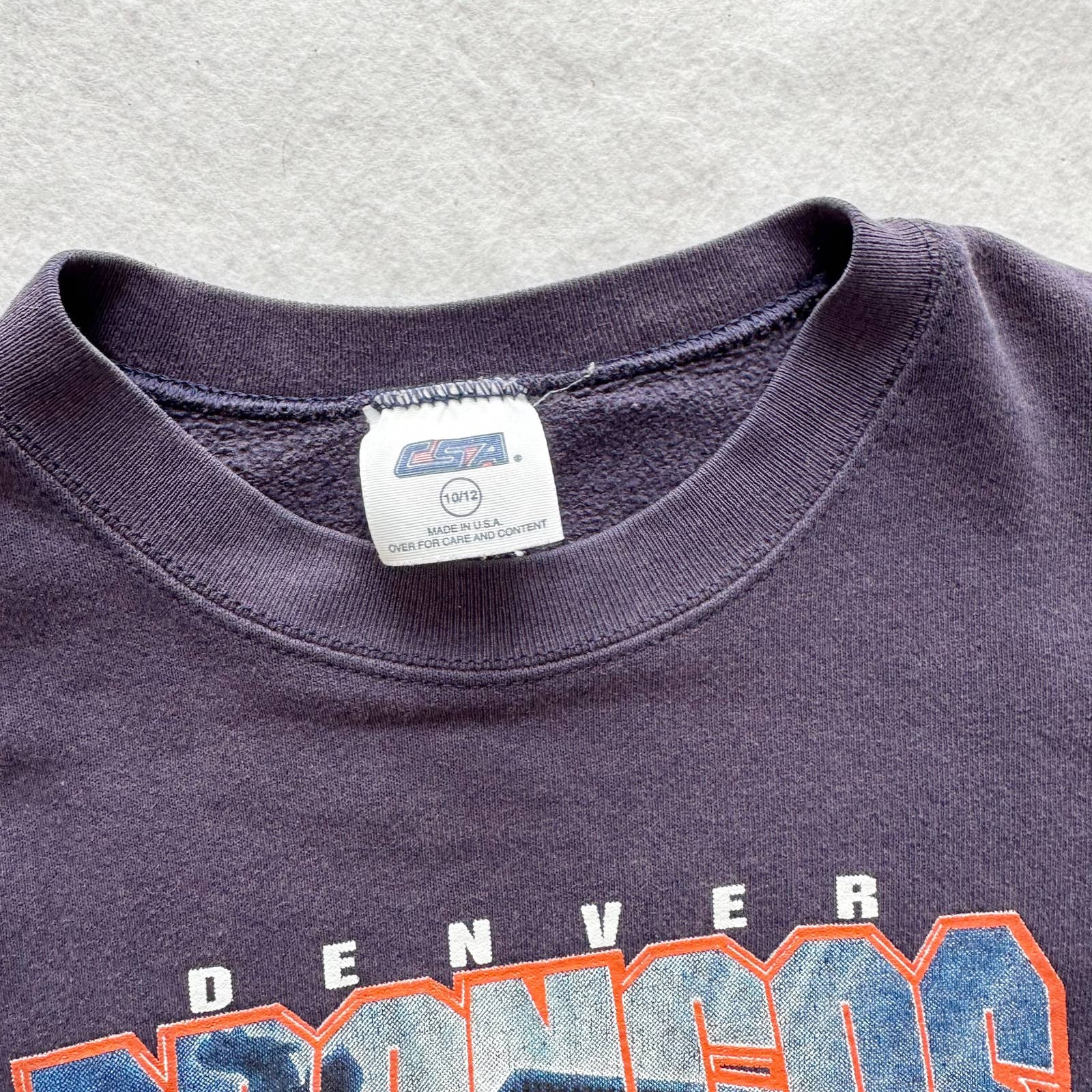 Vintage Denver Broncos Graphic Kids Sweatshirt: 10/12y – Yellow Clover  Vintage Kids Clothes