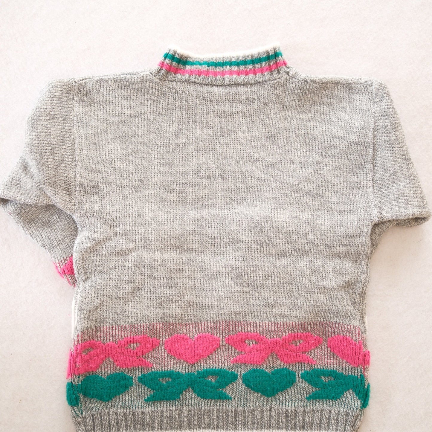 Vintage Bunny and Bear Hearts Sweater: 6y?