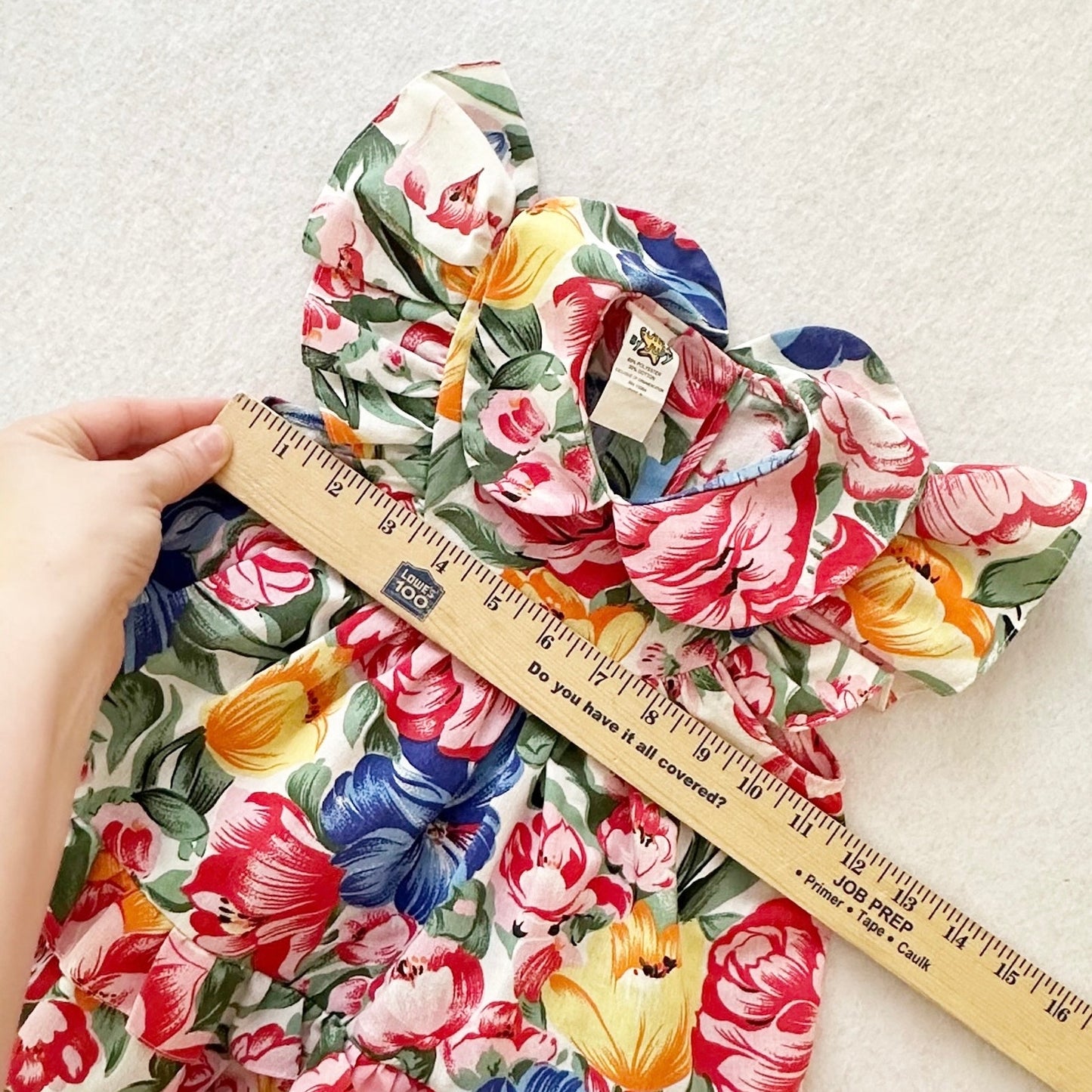 Vintage Cuties By Judy Floral Ruffle Dress: 2T