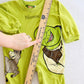 Y2K 2004 Shrek and Donkey Graphic Baby Romper - Yellow Clover Vintage Kids Clothes