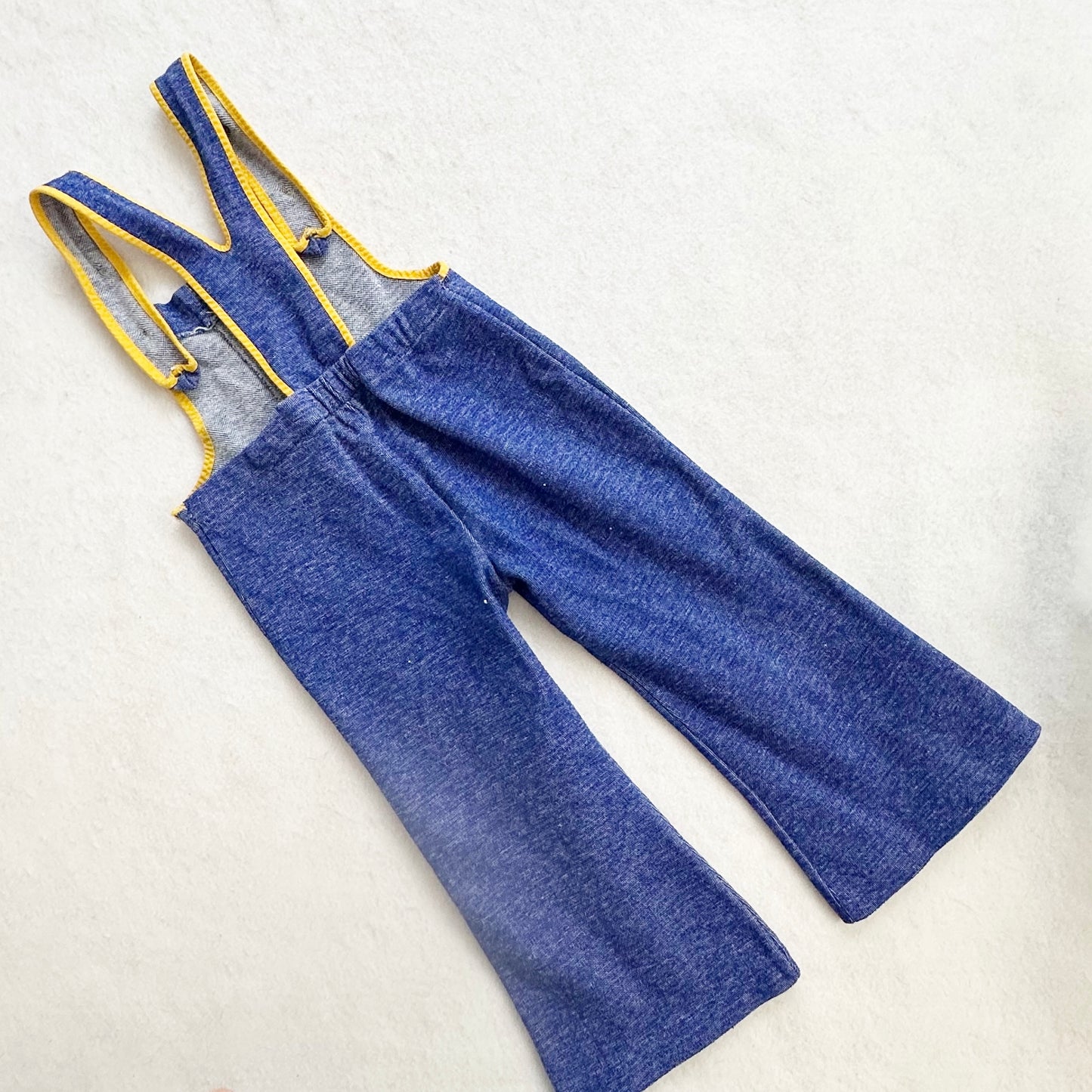 Vintage Danish Stretch Flare Romper: 12/18m - Yellow Clover Vintage Kids Clothes