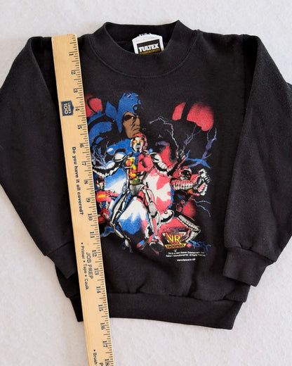Vintage VR Troopers Graphic Crewneck Sweatshirt: 5T - Yellow Clover Vintage Kids Clothes