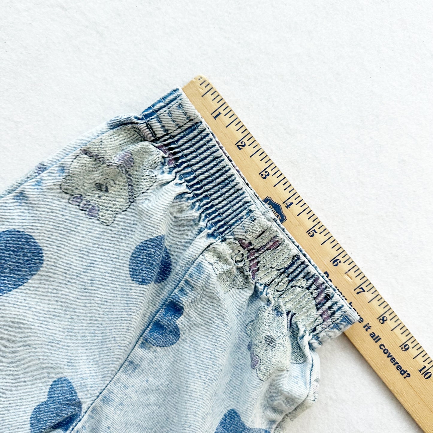 Vintage Kuzzins Teddy Bear Jogger Jeans: 6m? - Yellow Clover Vintage Kids Clothes