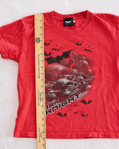 Y2K 2008 Batman The Dark Knight Graphic Tee: 8y - Yellow Clover Vintage Kids Clothes
