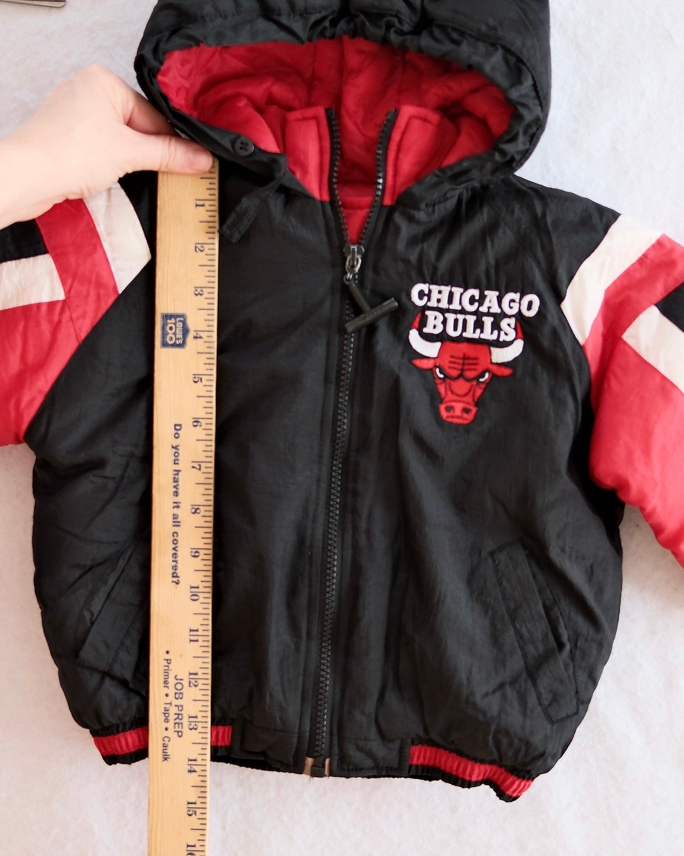 Vintage NBA Chicago Bulls Embroidered Toddler Puffer Jacket: 24m