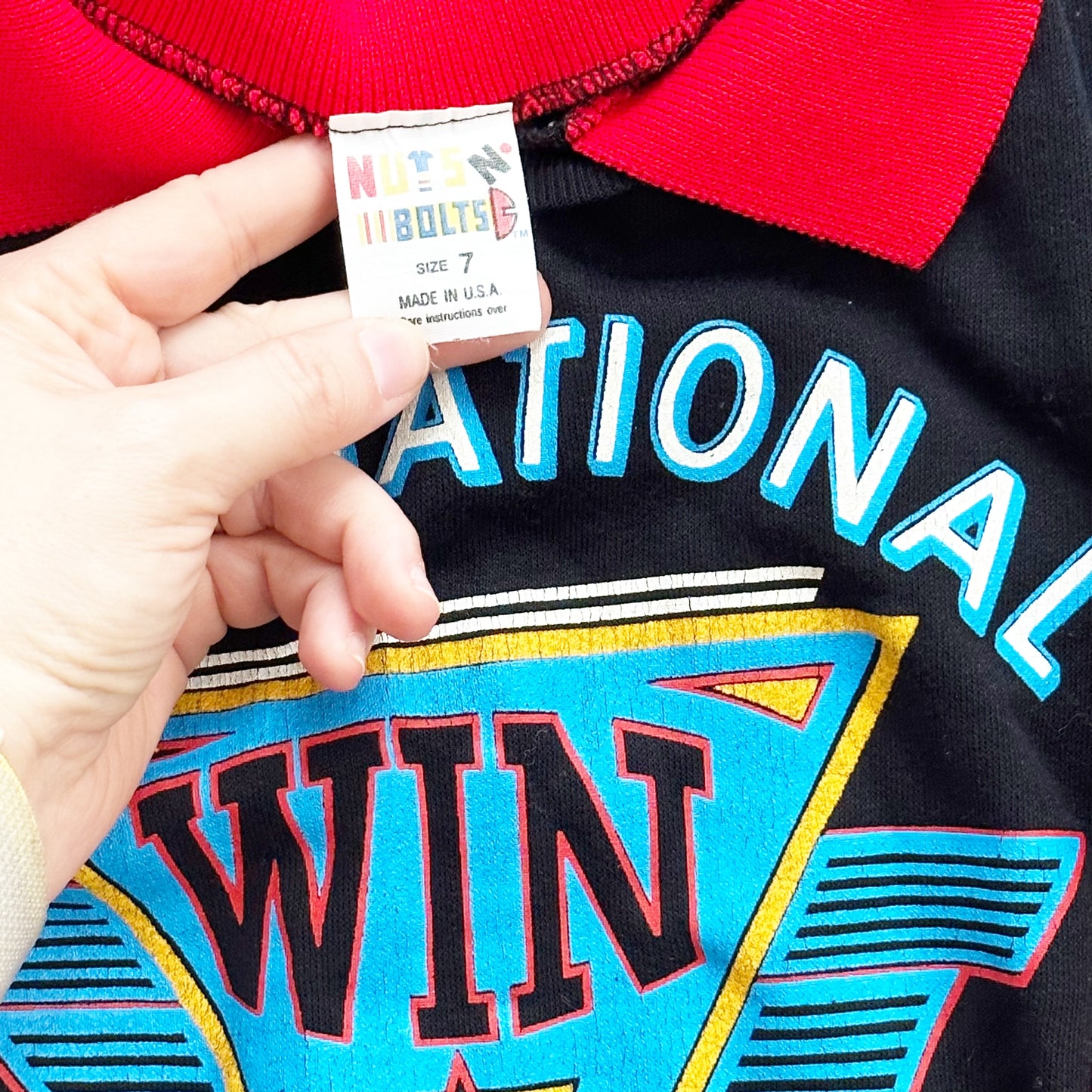 Vintage Nuts N Boyle Sport Player Sweatshirt: 5T? - Yellow Clover Vintage Kids Clothes